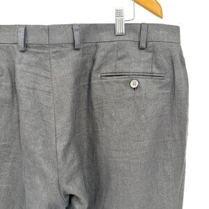 Ralph Lauren‎ Mens Linen Dress Pants Size 38x30 Flat Front Classic Fit Old Money